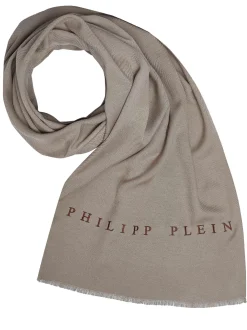 Philipp Plein Schal Halstuch Stola mit gesticktem Logo