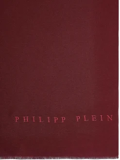 Philipp Plein Schal Halstuch Stola mit gesticktem Logo