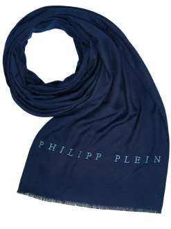 Philipp Plein Schal Halstuch Stola mit gesticktem Logo