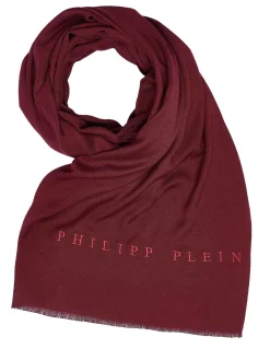 Philipp Plein Schal Halstuch Stola mit gesticktem Logo