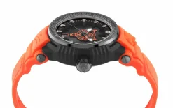 Philipp Plein Sport Unisex Uhr Tiger Power PSEDA0424 Schwarz/Orange Kunststoff 45 mm