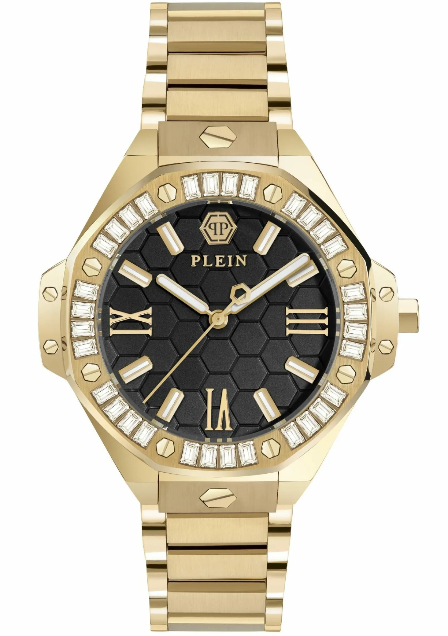 Philipp Plein Uhr Damen Plein Lady Royal PWBDA0824 Gold / Schwarz
