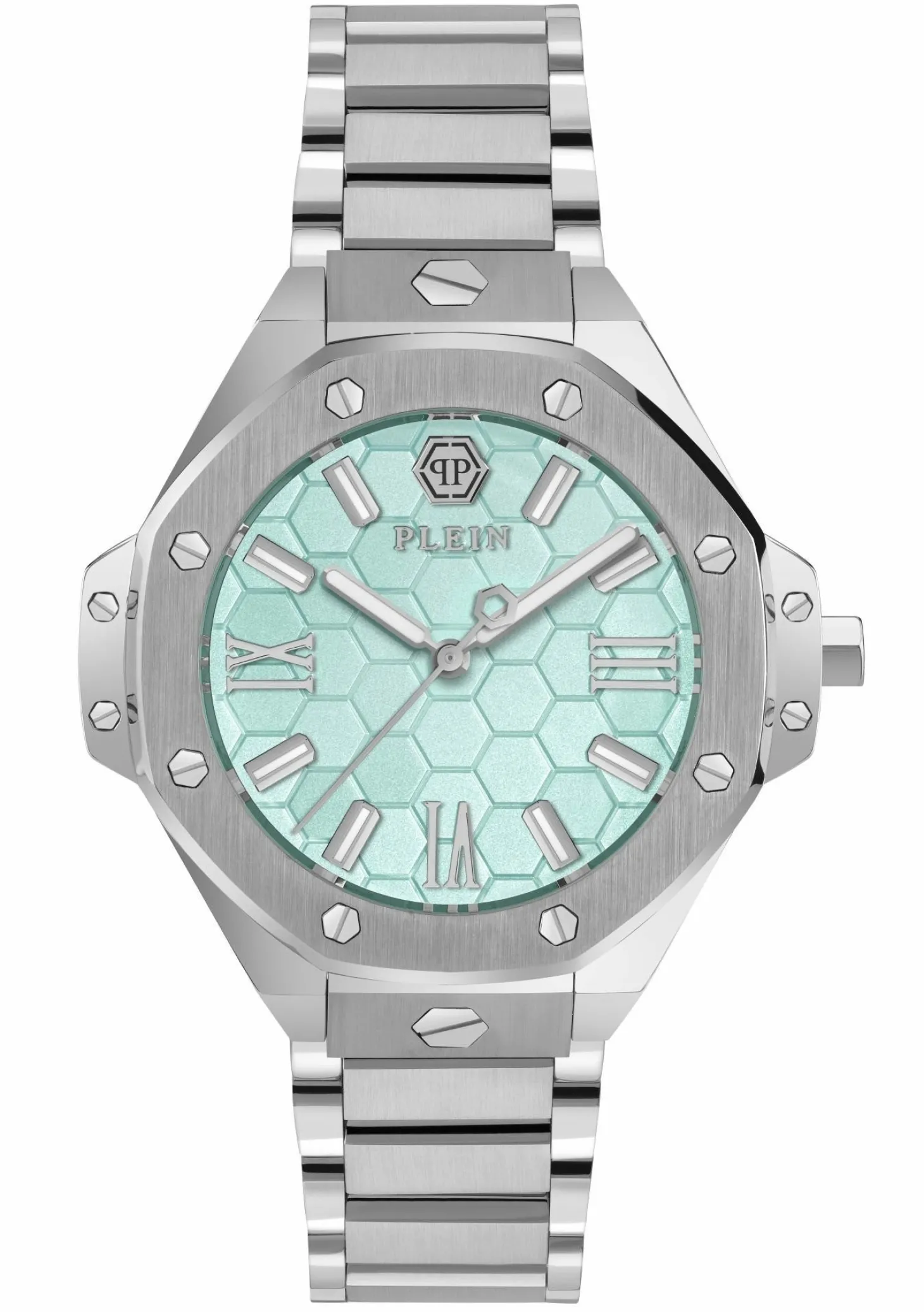 Philipp Plein Uhr Damen Plein Lady Royal PWBDA0624 Silber / Blau