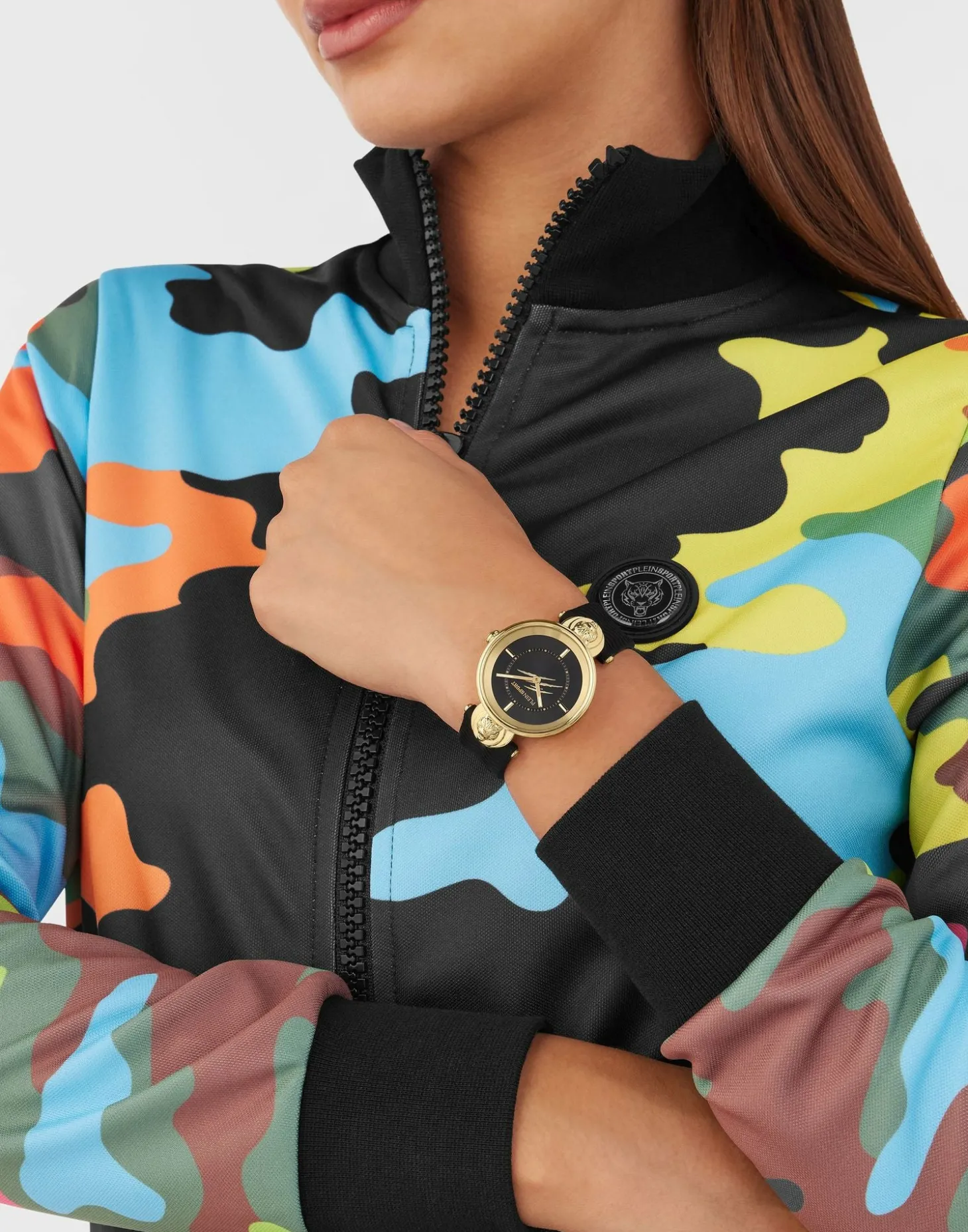 Philipp Plein Uhr Damen Supernova PSLEA0224 Schwarz / Gold