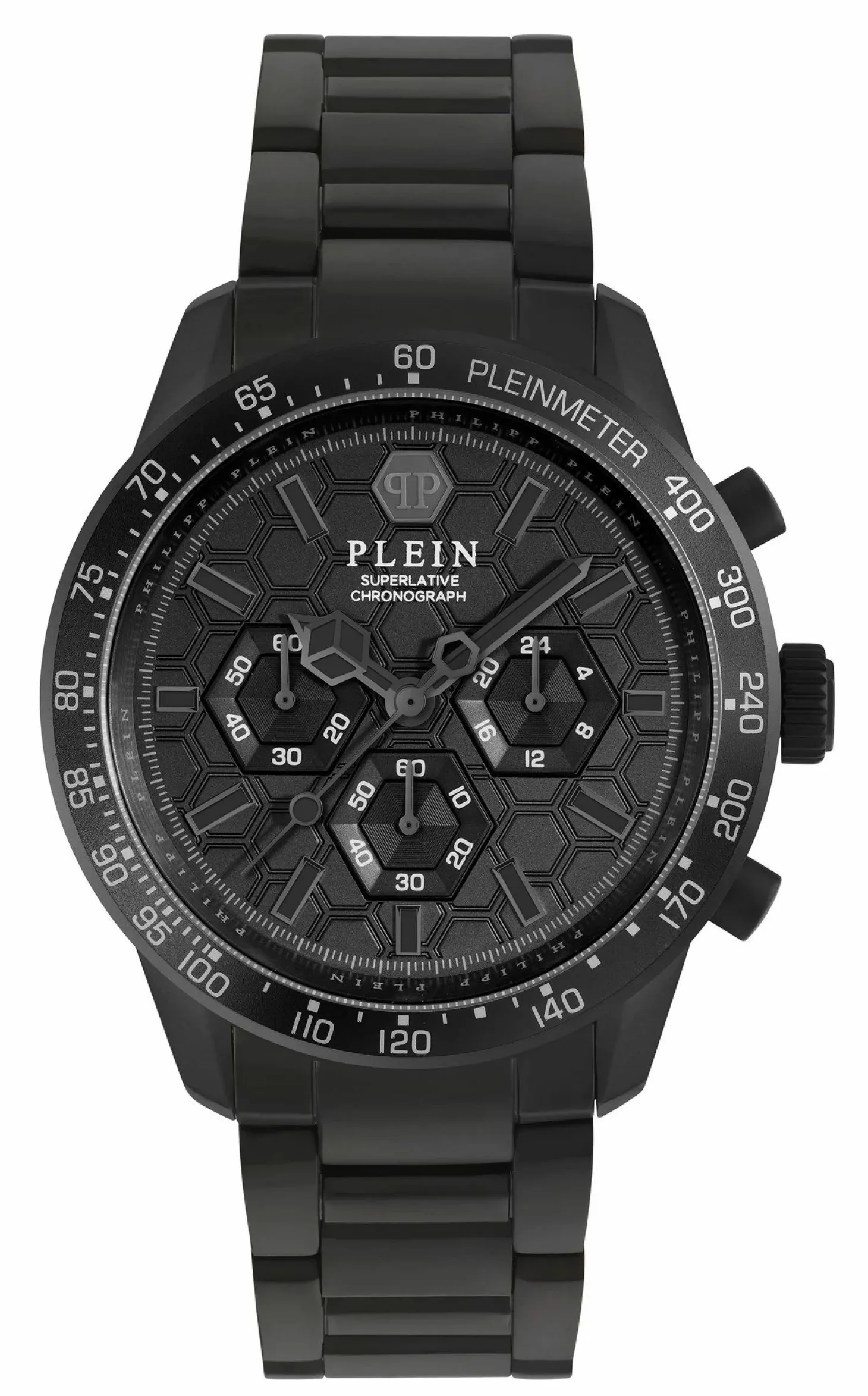 Philipp Plein Uhr Herren Chronograph Pleinmeter Schwarz PWPYA0624