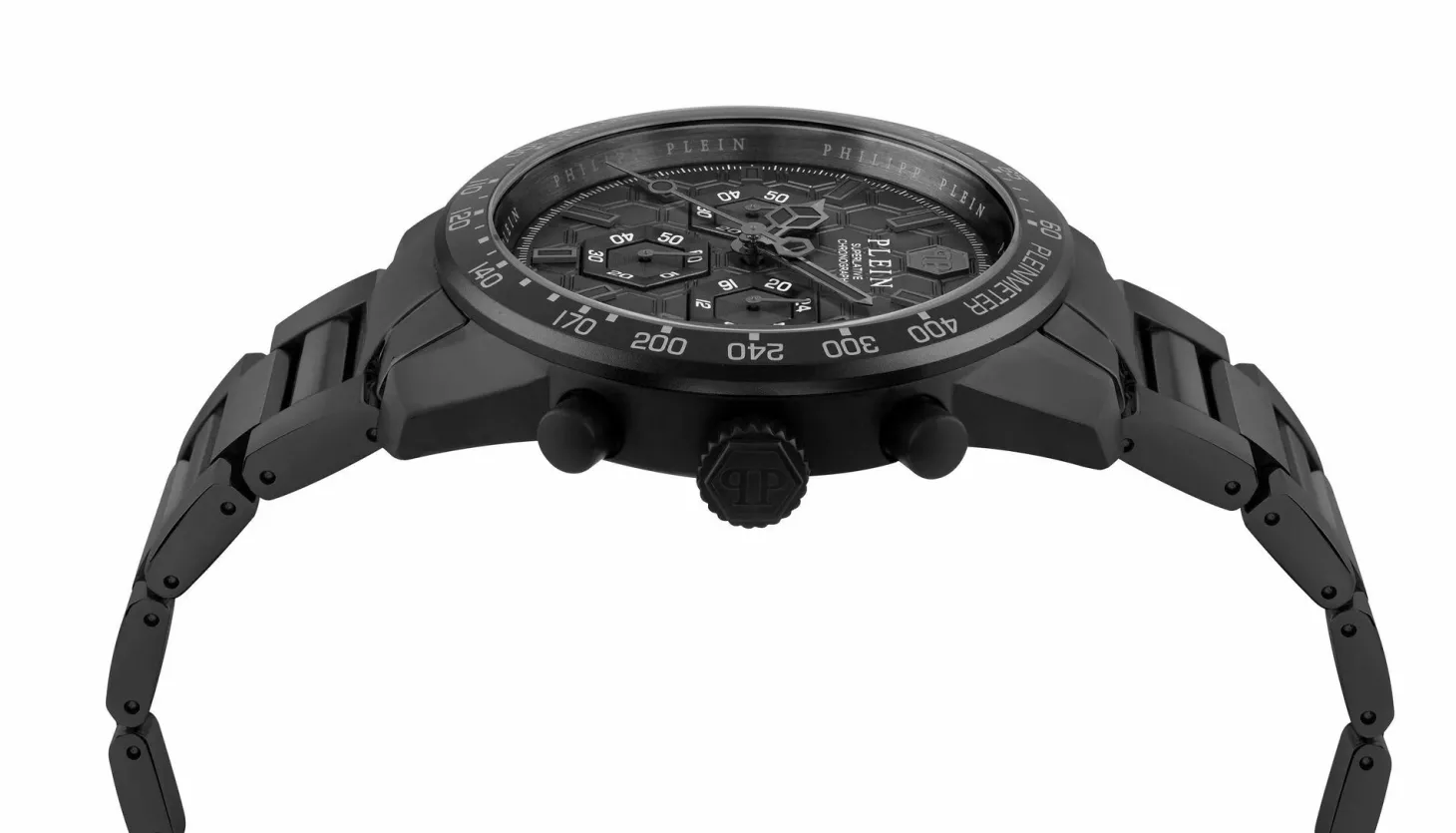 Philipp Plein Uhr Herren Chronograph Pleinmeter Schwarz PWPYA0624