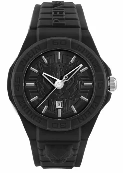 Philipp Plein Unisex Uhr New Fearless PSHDA0124 Schwarz Kunststoff 46 mm