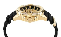 Philipp Plein Unisex Uhr The $kull Genderless Crystal Titan Gold