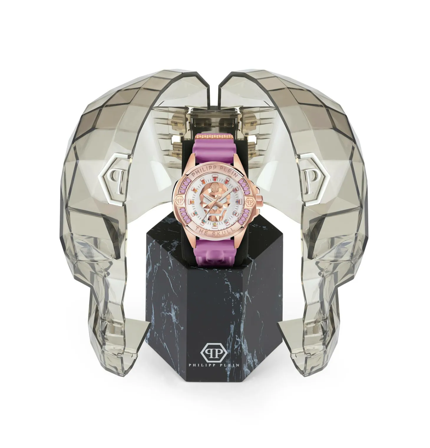 Philipp Plein Unisex Uhr The $kull Genderless Crystal