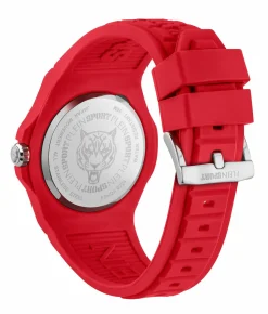 Philipp Plein Unisex Uhr New Fearless PSHDA0224 Rot Kunststoff 46 mm
