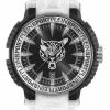 Philipp Plein Unisex Uhr Tiger Power PSEDA0224 Schwarz / Weiß Kunststoff 45 mm