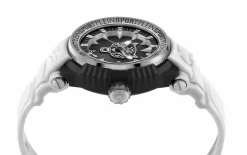 Philipp Plein Unisex Uhr Tiger Power PSEDA0224 Schwarz / Weiß Kunststoff 45 mm