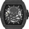 Philipp Plein Automatikuhr Herren The $keleton Frosted PWJFA1125 Schwarz