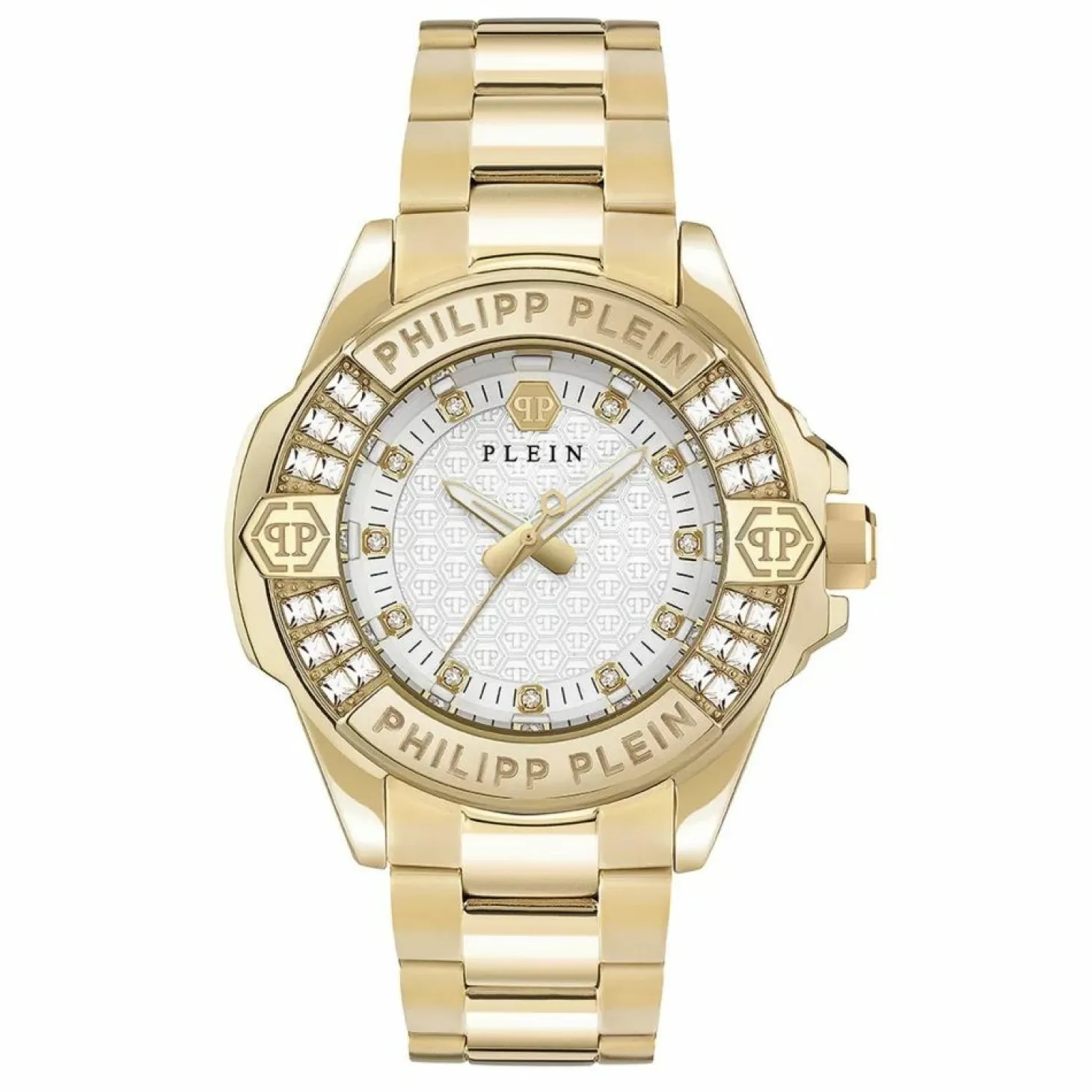 Philipp Plein Damen Armbanduhr Plein Majesty PWOFA0725 Gold/Weiß