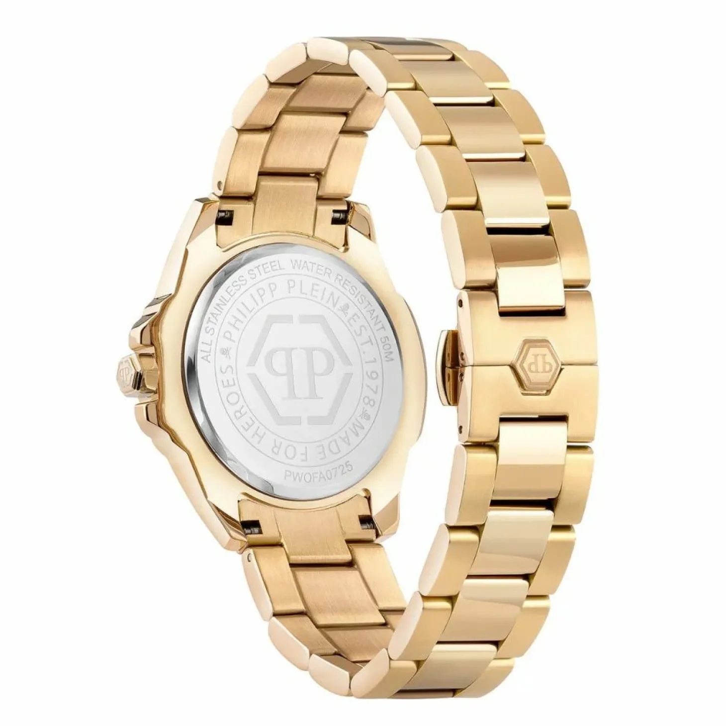 Philipp Plein Damen Armbanduhr Plein Majesty PWOFA0725 Gold/Weiß