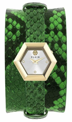 Philipp Plein Damen Armbanduhr LA JUNGLE DE PLEIN Leder PW6FA0225