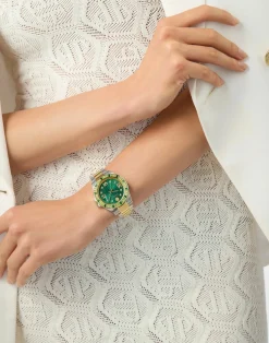 Philipp Plein Damenuhr Lady Empire PW2FA0225 Gold / Grün (Edelstahl)