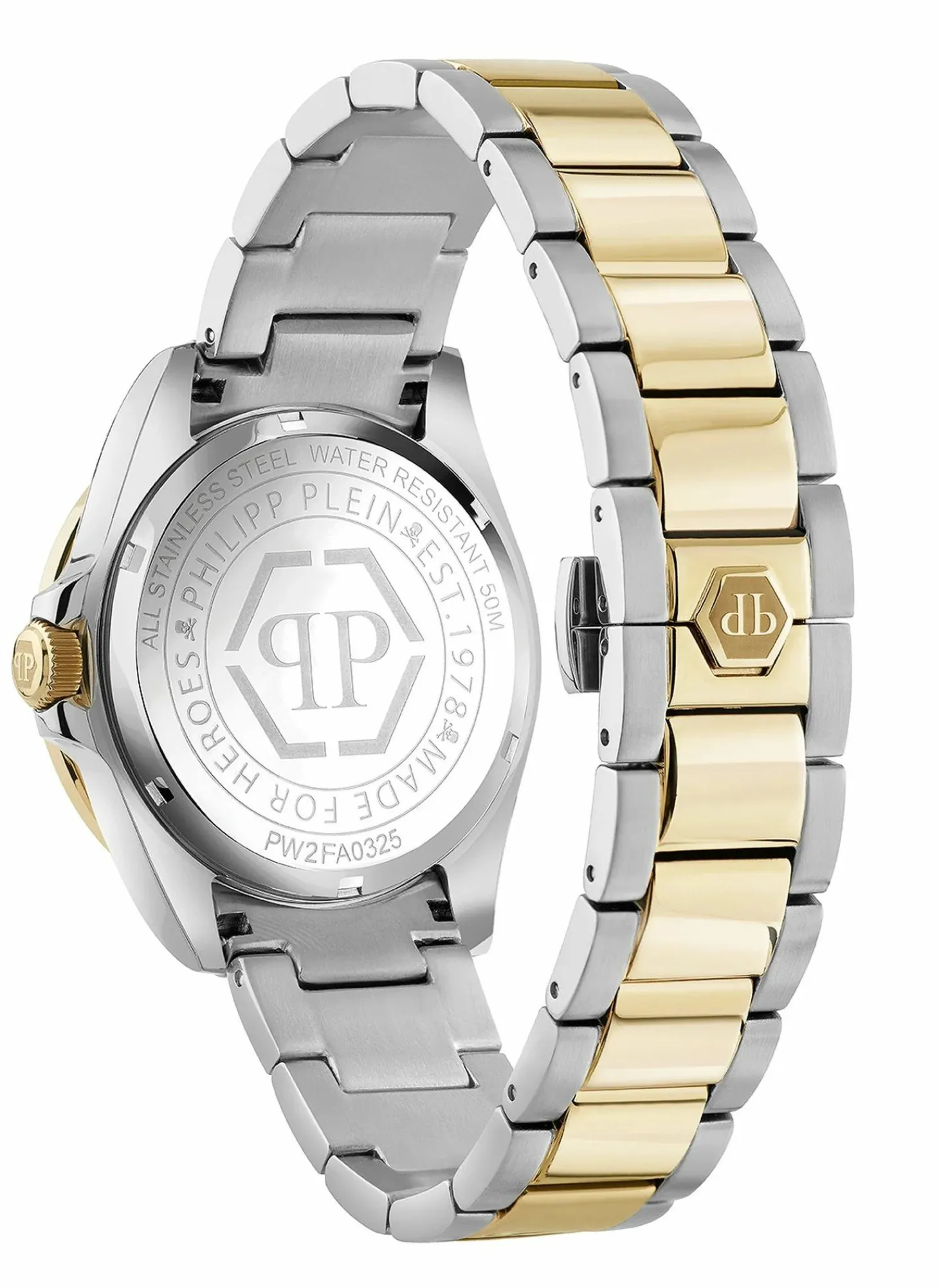 Philipp Plein Damenuhr Lady Empire PW2FA0325 Silber, Gold / Rosa (Edelstahl)