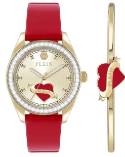 Philipp Plein Damenuhr Plein Valentine PW2BA0825 (Gold / Rot / Champagner)