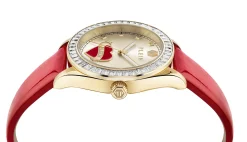 Philipp Plein Damenuhr Plein Valentine PW2BA0825 (Gold / Rot / Champagner)