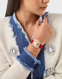 Philipp Plein Damenuhr Plein Valentine PW2BA0825 (Gold / Rot / Champagner)