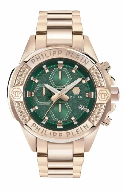 Philipp Plein Herren Chronograph The $kull PWWFA0625 Edelstahl 44 mm