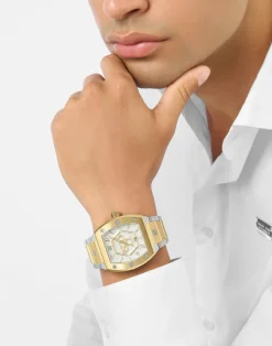 Philipp Plein Herrenuhr The Hexagon Phantom Silber PWPUA0925