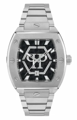 Philipp Plein Herrenuhr The Hexagon Phantom silber schwarz PWPUA0725