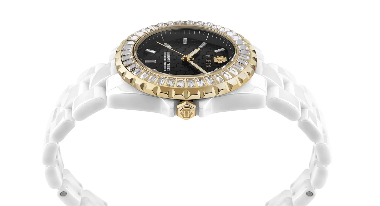 Philipp Plein Uhr Damen Heaven Weiss Keramik PWPPA0224