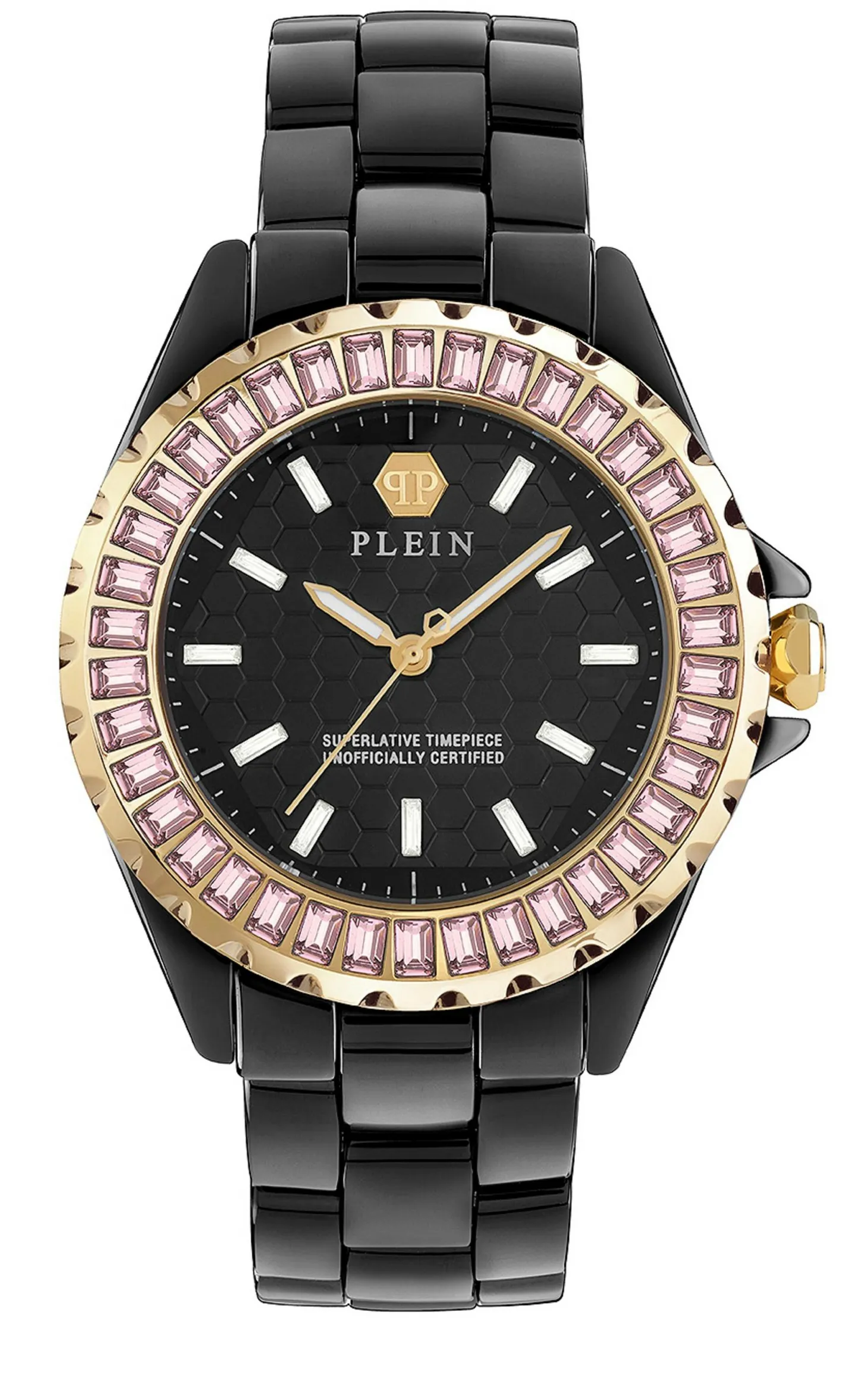 Philipp Plein Uhr Damen Heaven Schwarz Keramik PWPPA0324