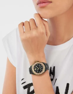 Philipp Plein Uhr Damen Heaven Schwarz Keramik PWPPA0324