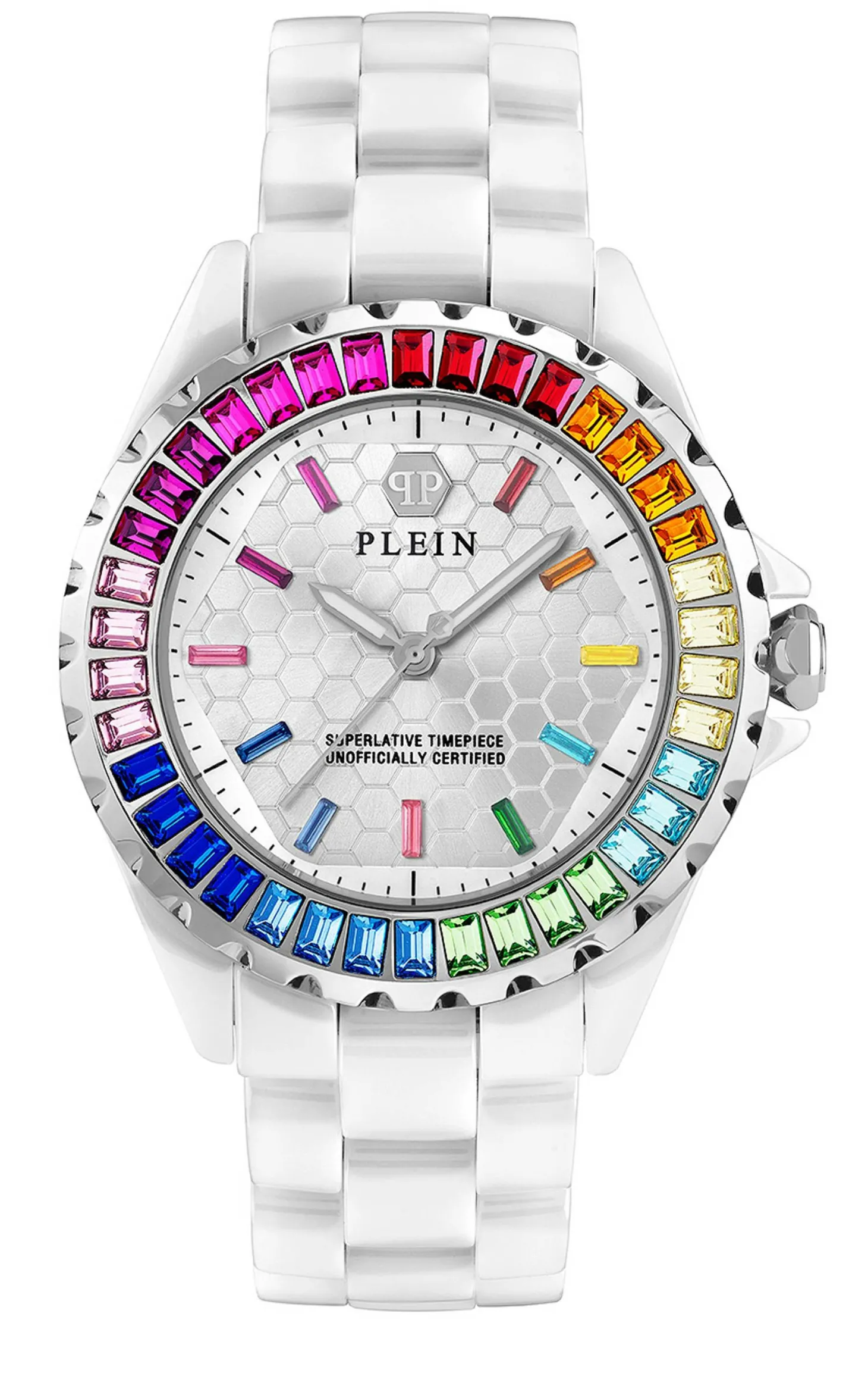 Philipp Plein Uhr Damen Heaven Weiss Keramik PWPPA0124