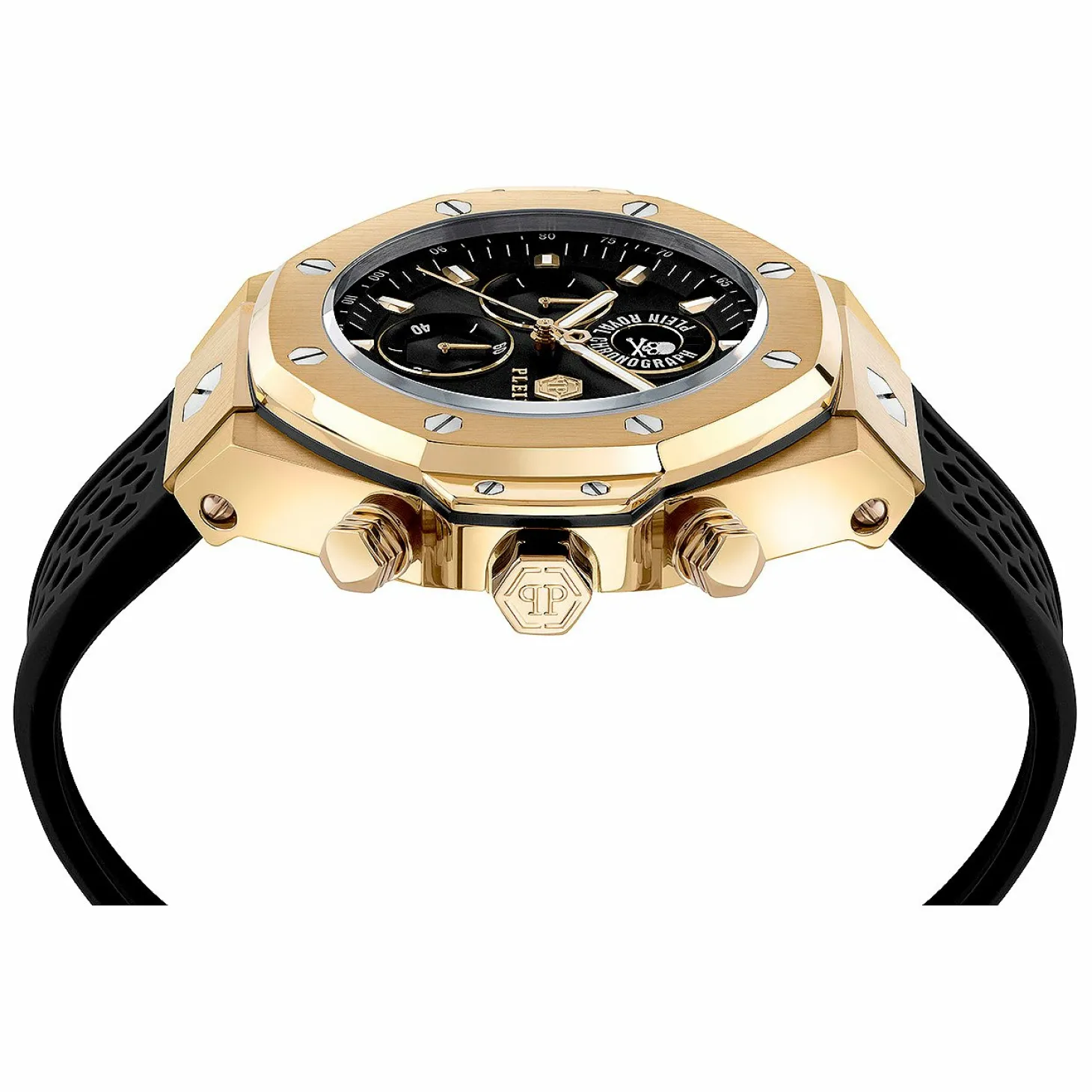 Philipp Plein Uhr Herren Plein Chrono Royal Gold/Schwarz PWLFA0325