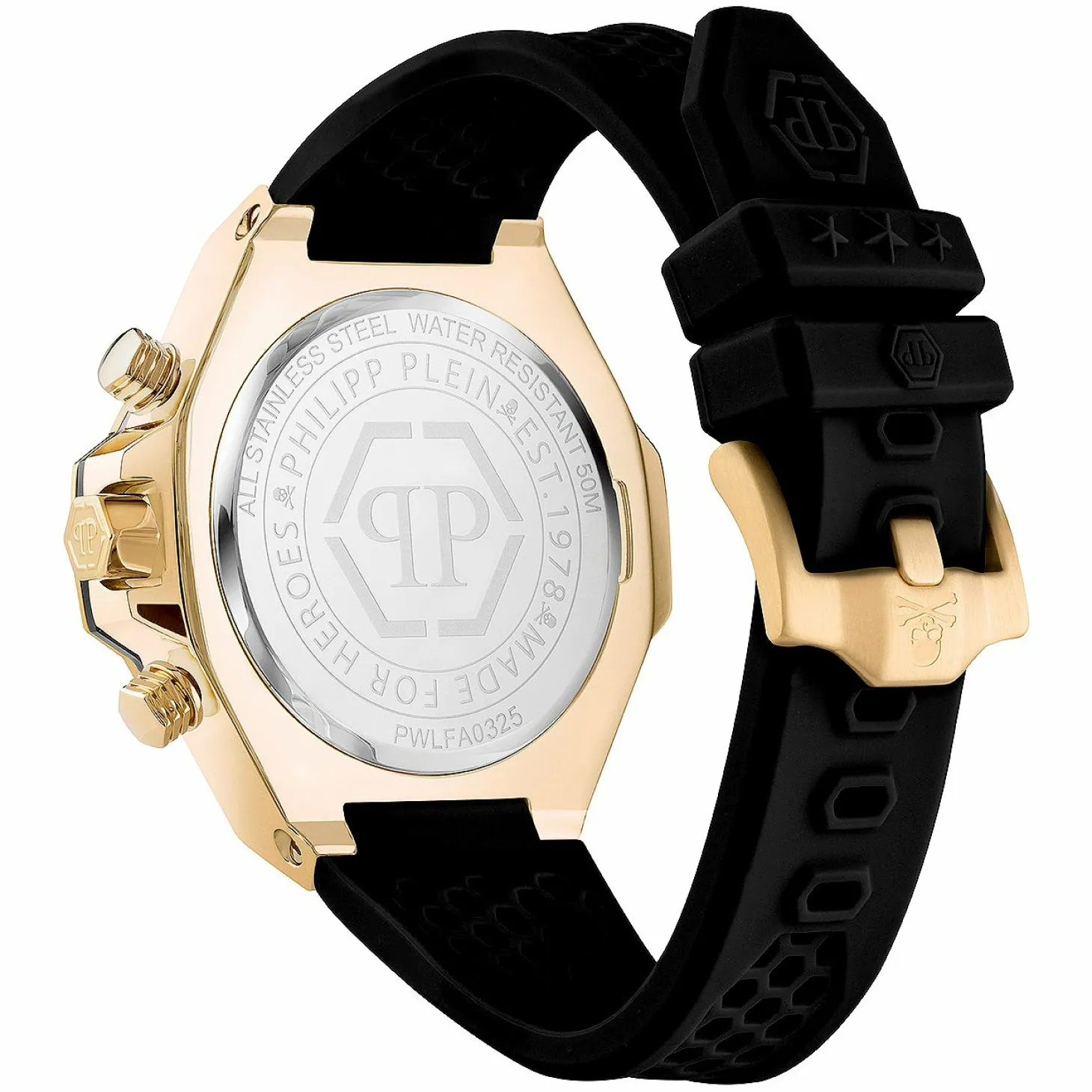 Philipp Plein Uhr Herren Plein Chrono Royal Gold/Schwarz PWLFA0325
