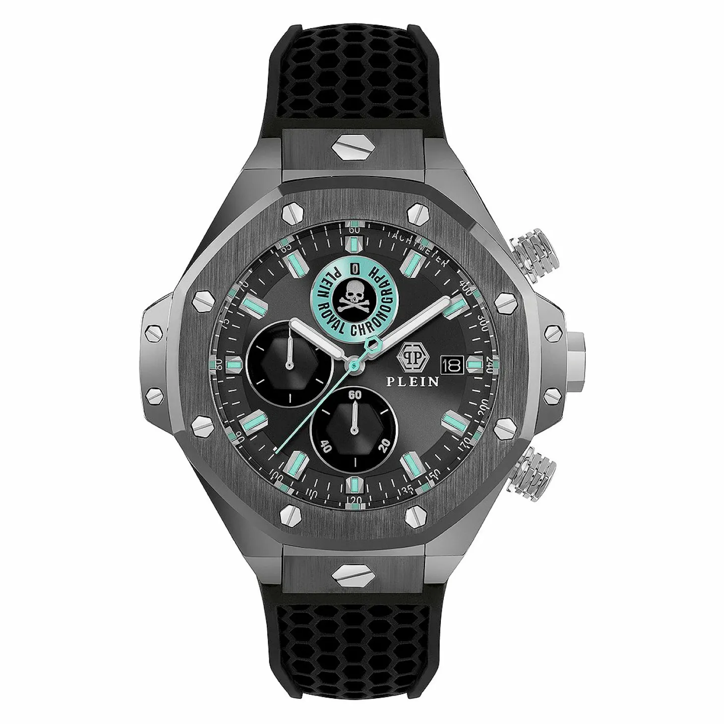 Philipp Plein Uhr Herren Plein Chrono Royal Gunmetal/Grau PWLFA0125