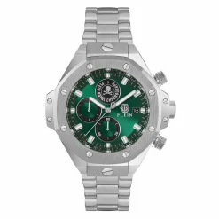 Philipp Plein Uhr Herren Plein Chrono Royal Grün/Silber PWLFA0425