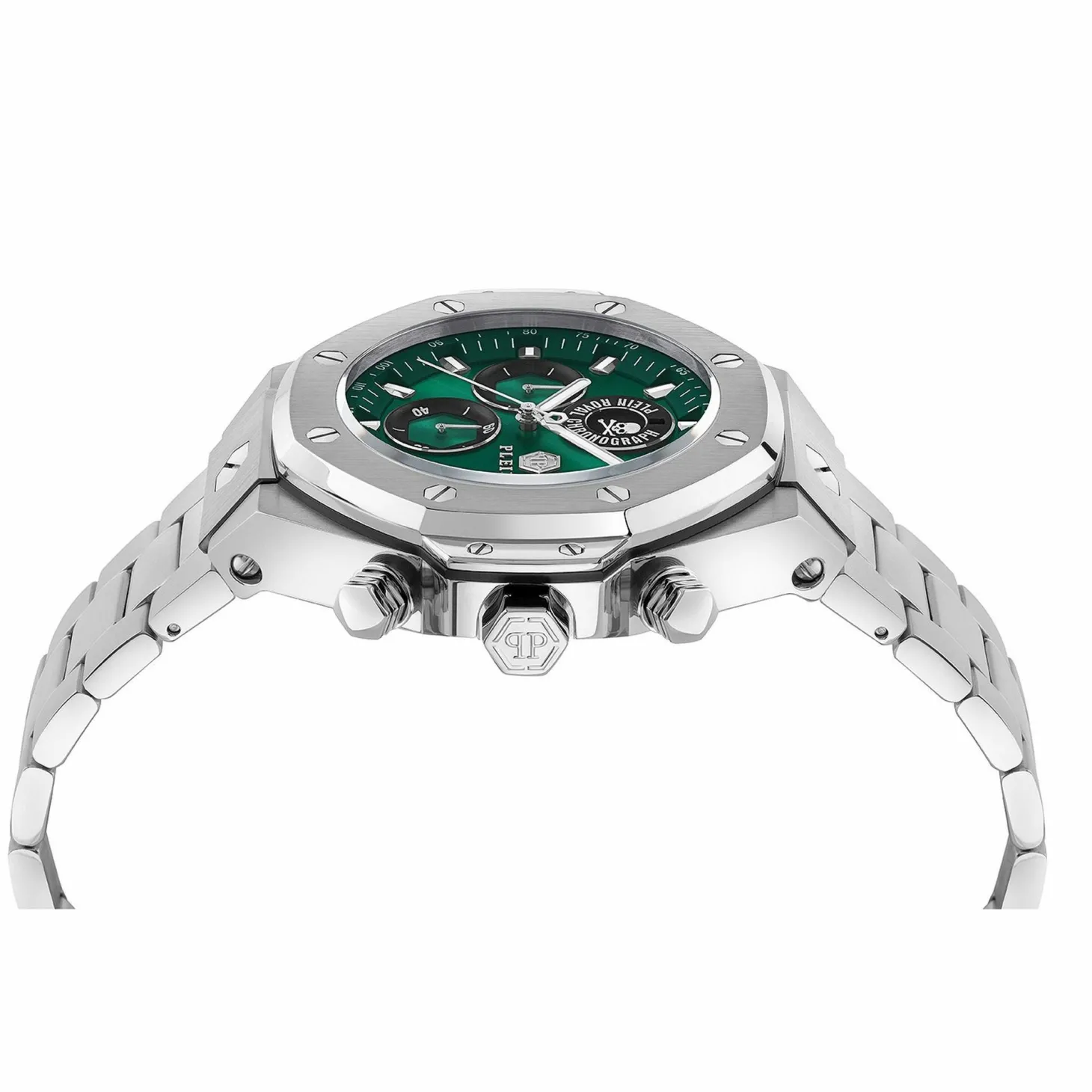 Philipp Plein Uhr Herren Plein Chrono Royal Grün/Silber PWLFA0425