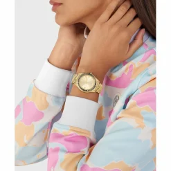 Plein Sport Damen Chronograph Eclipse PSJEA0524 Edelstahl IP Gold 36 mm