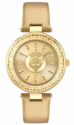Plein Sport Damen Uhr Opium PSCEA0224 Gold Leder 38 mm