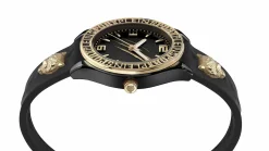 Plein Sport Damenuhr Eclipse PSJEA0224 Schwarz Gold Silikon 36 mm