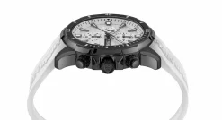 Plein Sport Herren Chronograph IMPACT PSBEA0224 Schwarz Weiss 46 mm