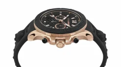 Plein Sport Herren Chronograph Warrior Tech PS6BA0624 Edelstahl 47,5 mm Schwarz