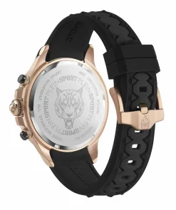 Plein Sport Herren Chronograph Warrior Tech PS6BA0624 Edelstahl 47,5 mm Schwarz