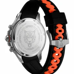 Plein Sport Herren Chronograph Warrior Tech PS6BA0324 Gunmetal / Schwarz 47,5 mm