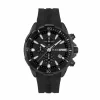 Plein Sport Herren Chronograph IMPACT PSBEA0324 Schwarz IP Edelstahl 46 mm