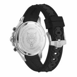 Plein Sport Herren Chronograph Warrior Tech PS6BA0124 Silber Schwarz 47,5 mm