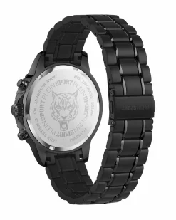 Plein Sport Herren Chronograph Glam Chrono PSMEA0724 IP Black 44 mm