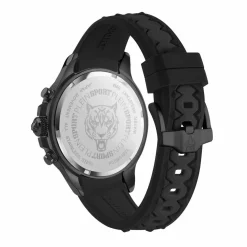 Plein Sport Herren Chronograph Warrior Tech PS6BA1024 Schwarz 47 mm