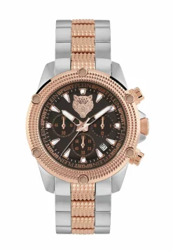 Plein Sport Herren Uhr Hurricane PSDBA1424 Braun Silber Chronograph