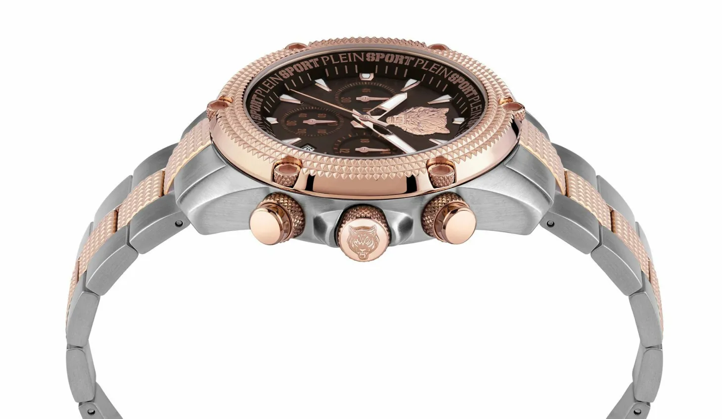 Plein Sport Herren Uhr Hurricane PSDBA1424 Braun Silber Chronograph